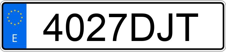 Numer rejestracyjny 4027DJT posiada BMW SERIE 1