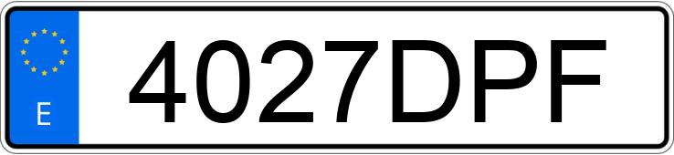 Numer rejestracyjny 4027DPF posiada BMW SERIE 3
