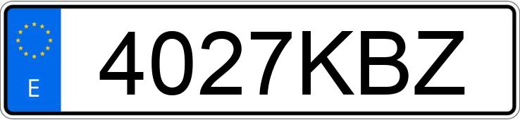 Numer rejestracyjny 4027KBZ posiada BMW X6