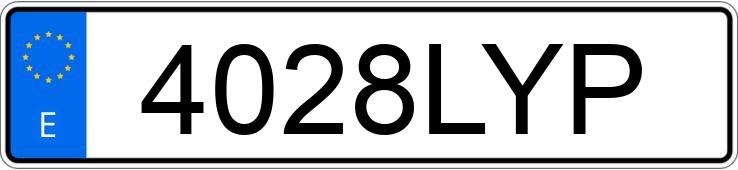 Numer rejestracyjny 4028LYP posiada BMW I3