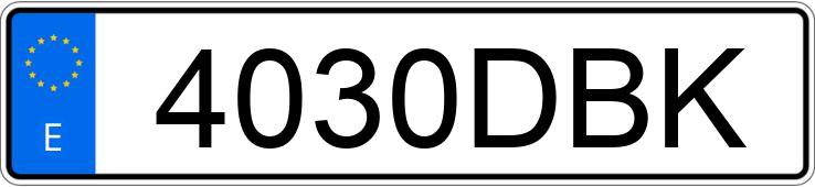 Numer rejestracyjny 4030DBK posiada HONDA PRELUDE