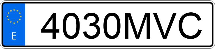 Numer rejestracyjny 4030MVC posiada PEUGEOT PARTNER