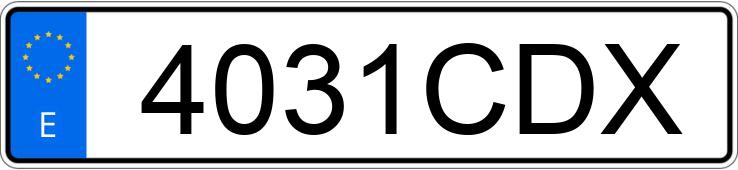 Numer rejestracyjny 4031CDX posiada MERCEDES C (203)