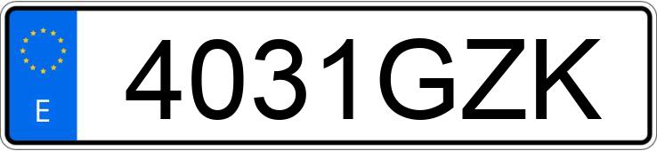 Numer rejestracyjny 4031GZK posiada FORD FOCUS