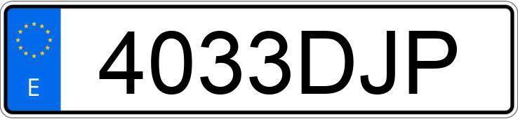 Numer rejestracyjny 4033DJP posiada AUDI A4