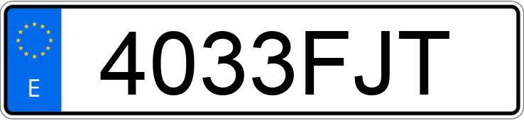 Numer rejestracyjny 4033FJT posiada MERCEDES CLK (208-209)