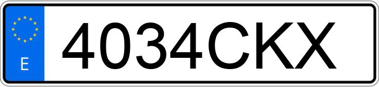 Numer rejestracyjny 4034CKX posiada CITROEN C3