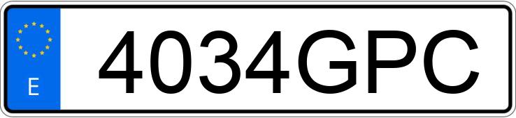 Numer rejestracyjny 4034GPC posiada PEUGEOT 3008