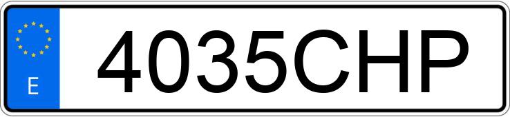 Numer rejestracyjny 4035CHP posiada MERCEDES C (203)