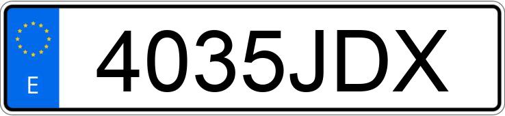 Numer rejestracyjny 4035JDX posiada HONDA NC 750