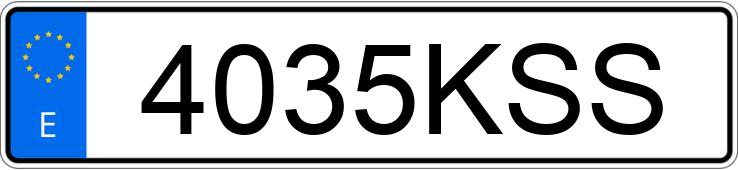 Numer rejestracyjny 4035KSS posiada LAND ROVER RANGE ROVER SPORT