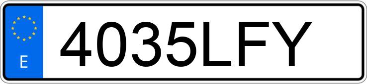 Numer rejestracyjny 4035LFY posiada ABARTH 595 Numer rejestracyjny 4035LFY posiada ABARTH 595