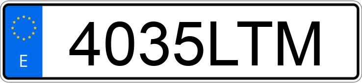 Numer rejestracyjny 4035LTM posiada AUDI Q3 SPORTBACK