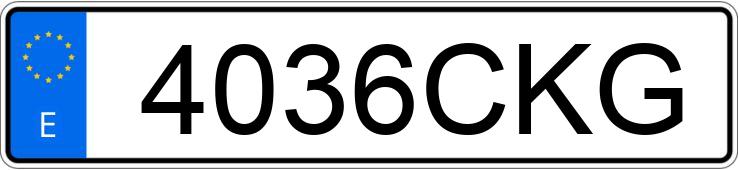 Numer rejestracyjny 4036CKG posiada MERCEDES VITO