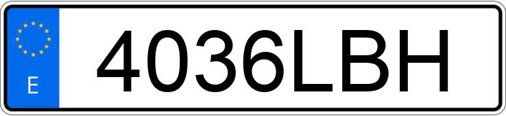 Numer rejestracyjny 4036LBH posiada FORD FIESTA