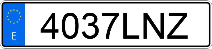 Numer rejestracyjny 4037LNZ posiada KIA RIO