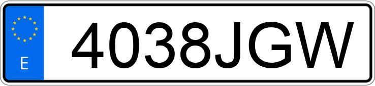 Numer rejestracyjny 4038JGW posiada MERCEDES CLA (117)