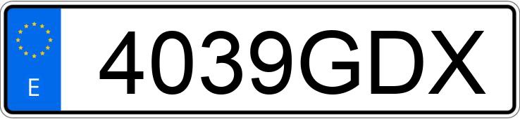 Numer rejestracyjny 4039GDX posiada BMW SERIE 3