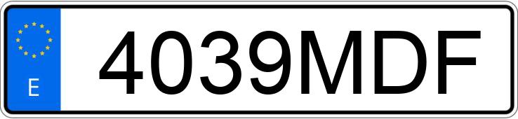 Numer rejestracyjny 4039MDF posiada MACBOR MONTANA