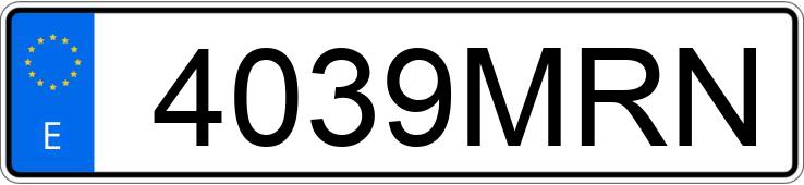 Numer rejestracyjny 4039MRN posiada AUDI A3 SPORTBACK Numer rejestracyjny 4039MRN posiada AUDI A3 SPORTBACK