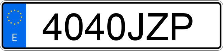 Numer rejestracyjny 4040JZP posiada FIAT 500