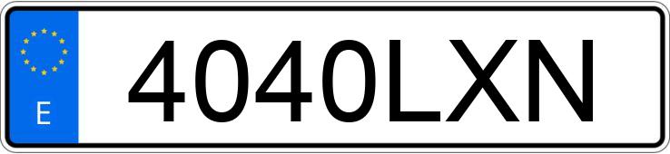 Numer rejestracyjny 4040LXN posiada KAWASAKI Z 900