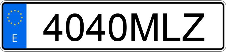 Numer rejestracyjny 4040MLZ posiada BMW SERIE 4