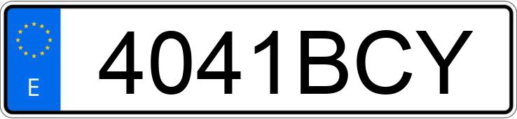 Numer rejestracyjny 4041BCY posiada CITROEN XSARA