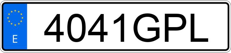 Numer rejestracyjny 4041GPL posiada SKODA FABIA