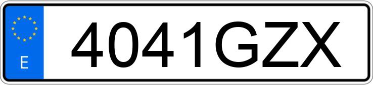 Numer rejestracyjny 4041GZX posiada HONDA CIVIC