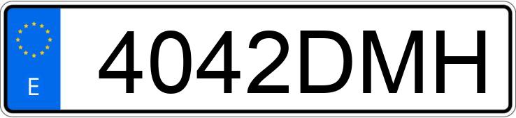 Numer rejestracyjny 4042DMH posiada PEUGEOT 307