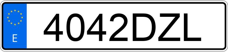 Numer rejestracyjny 4042DZL posiada KIA SORENTO