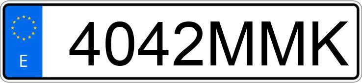 Numer rejestracyjny 4042MMK posiada AUDI RS3 SPORTBACK