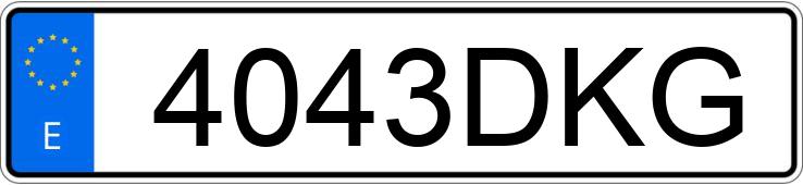 Numer rejestracyjny 4043DKG posiada NISSAN MICRA