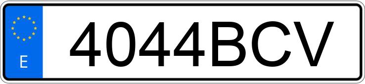 Numer rejestracyjny 4044BCV posiada VOLKSWAGEN GOLF Numer rejestracyjny 4044BCV posiada VOLKSWAGEN GOLF