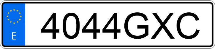 Numer rejestracyjny 4044GXC posiada MERCEDES E (212-207)