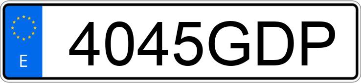 Numer rejestracyjny 4045GDP posiada CITROEN C4