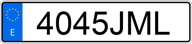 Il numero di registrazione 4045JML ha MERCEDES M (163-164)
