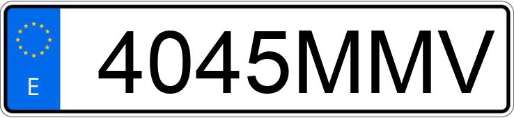 Numer rejestracyjny 4045MMV posiada MERCEDES C (206)