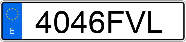 Numer rejestracyjny 4046FVL posiada MERCEDES E (211)
