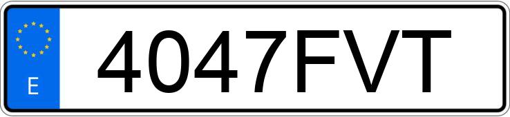 Numer rejestracyjny 4047FVT posiada Volvo 