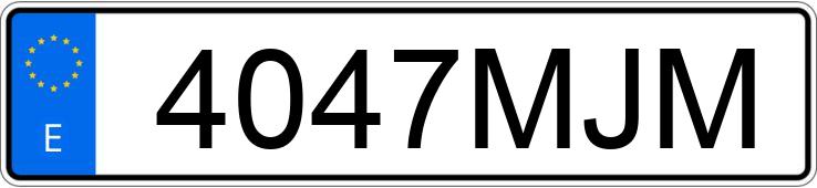 Numer rejestracyjny 4047MJM posiada VOLKSWAGEN T-ROC