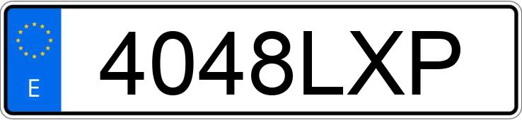 Numer rejestracyjny 4048LXP posiada TOYOTA COROLLA