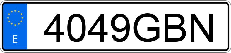 Numer rejestracyjny 4049GBN posiada AUDI A4
