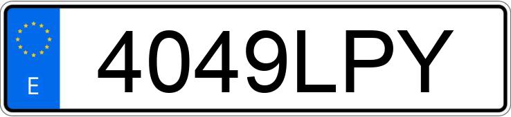Numer rejestracyjny 4049LPY posiada AUDI A3