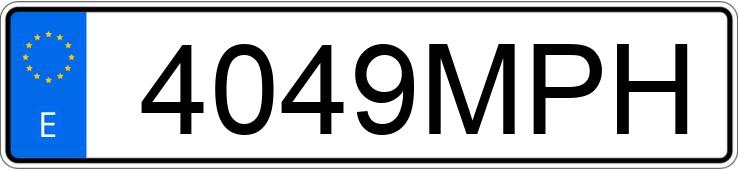 Numer rejestracyjny 4049MPH posiada RENAULT MASTER