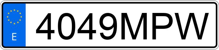 Numer rejestracyjny 4049MPW posiada OPEL VIVARO