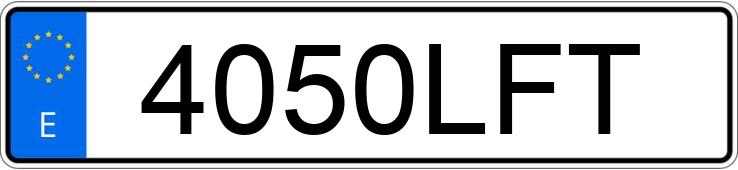 Numer rejestracyjny 4050LFT posiada CITROEN C3