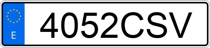 Numer rejestracyjny 4052CSV posiada TOYOTA COROLLA