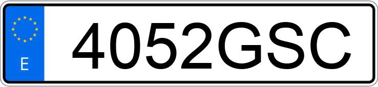 Numer rejestracyjny 4052GSC posiada AUDI A3